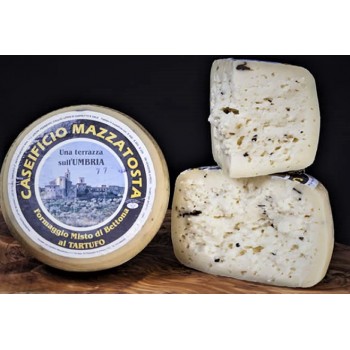 Caciotta Mista al Tartufo Umbro Formaggio Tipico Regionale