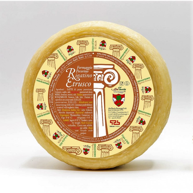 PECORINO RIGANTINO ETRUSCO formaggi della Tuscia Viterbese