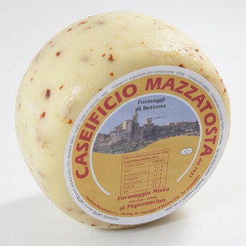 Caciotta Mista al Peperoncino Formaggio Tipico  Umbro