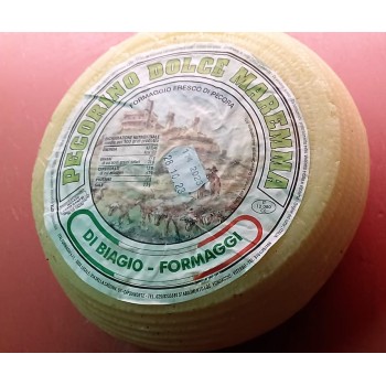PECORINO DOLCE MAREMMA  formaggi della Tuscia Viterbese