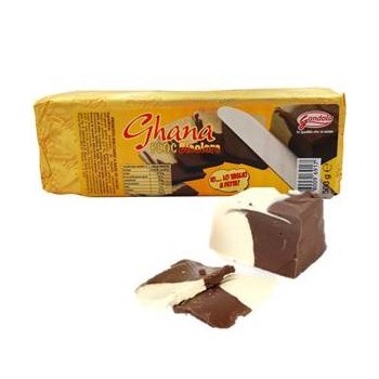 Cioccolato a Fette Storico Ghana Bicolore da 1 KG Gandola