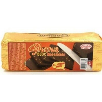 Cioccolato a Fette Storico Ghana  Nocciolato da 500 g Gandola